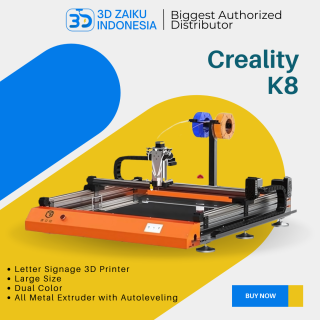 Original Creality K8 Letter Signage 3D Printer Large Size Dual Color All Metal Extruder with Autoleveling